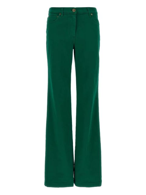ETRO embroidered-logo back-patch trousers - Green - zdjęcie produktu nr 1