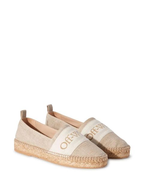 Off-White Bookish canvas espadrilles - Neutrals - zdjęcie produktu nr 2