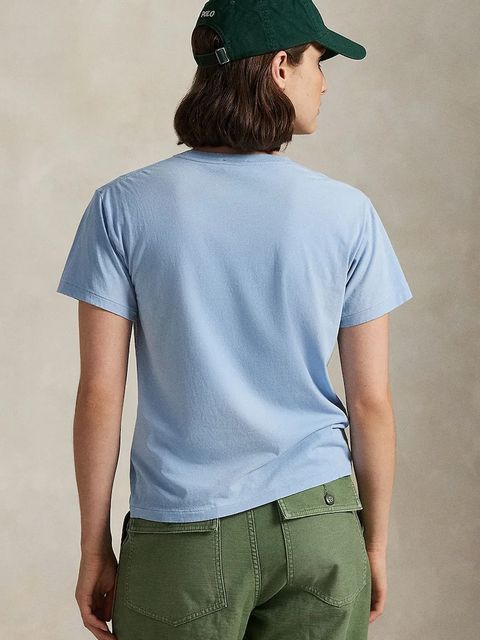 Polo Ralph Lauren t-shirt bawełniany damski kolor niebieski 211971730 - zdjęcie produktu nr 2