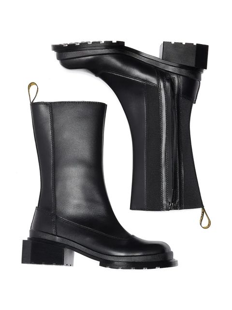 Dr. Martens botki skórzane Maybole Hi damskie kolor czarny na słupku DM41993001