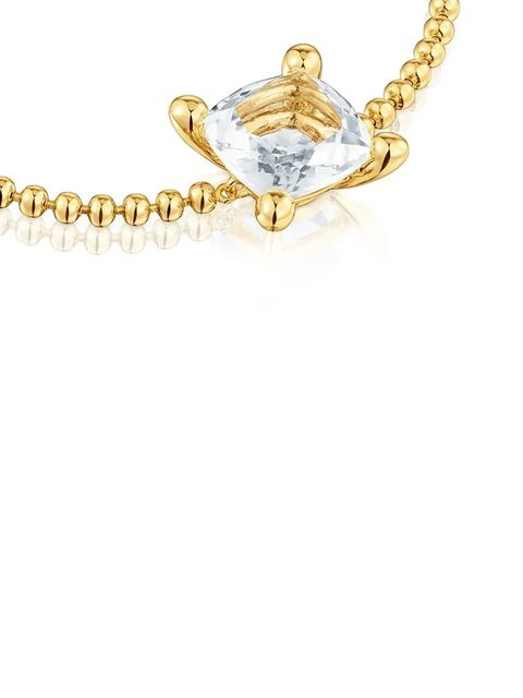 Tous bransoletka ze srebra pokrytego złotem Color White 1004235400