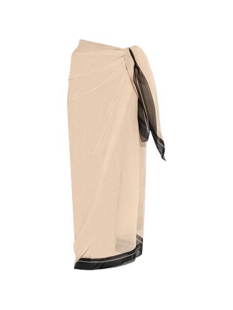 Balmain geometric-print sarong - Neutrals - zdjęcie produktu nr 1
