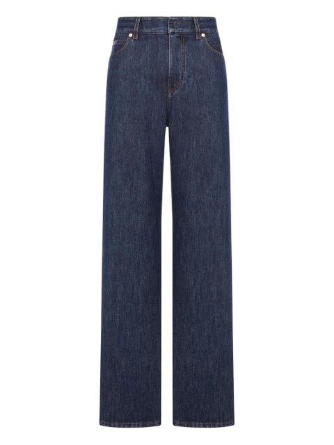 FENDI textured denim jeans - Blue - zdjęcie produktu nr 1