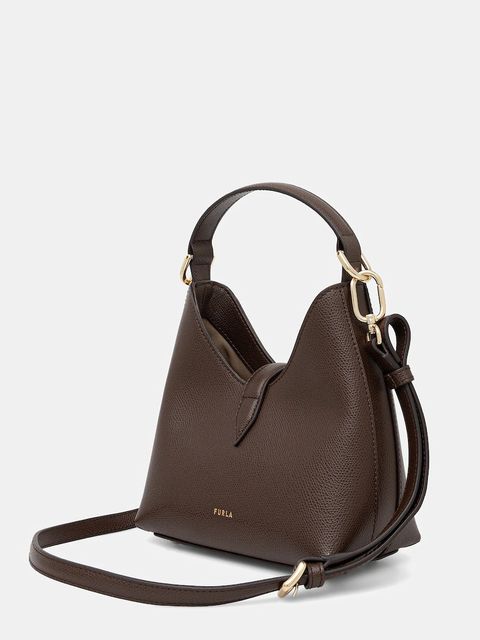 Furla torebka skórzana kolor brązowy WE00876 ARE000 4284S