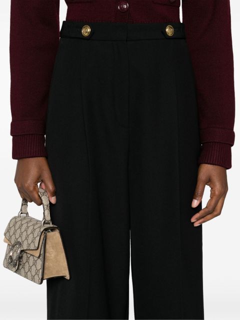 SANDRO high-waist tailored trousers - Black