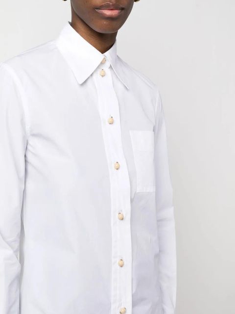 Lanvin point-collar cotton shirt - White