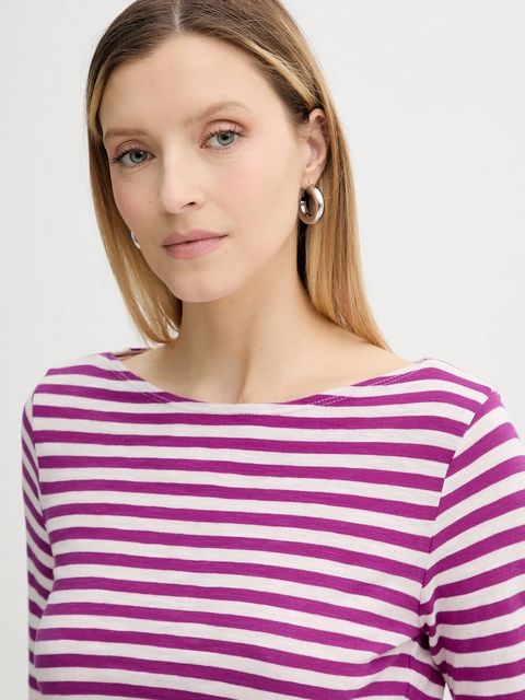 Marc O'Polo longsleeve bawełniany kolor fioletowy 506219652597