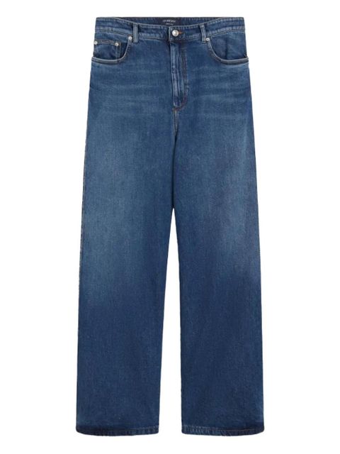 Sportmax side-split wide-leg jeans - Blue - zdjęcie produktu nr 1