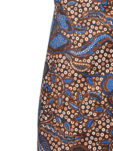 Weekend Max Mara floral-print A-line mini skirt - Orange