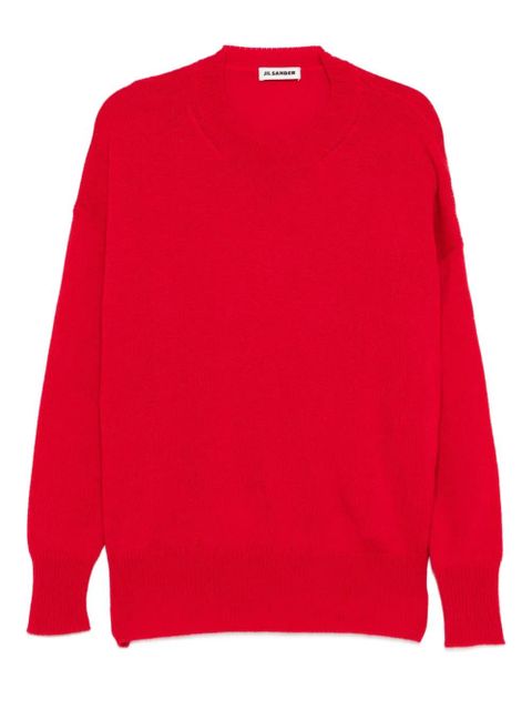 Jil Sander crew-neck cashmere sweater - Red - zdjęcie produktu nr 1