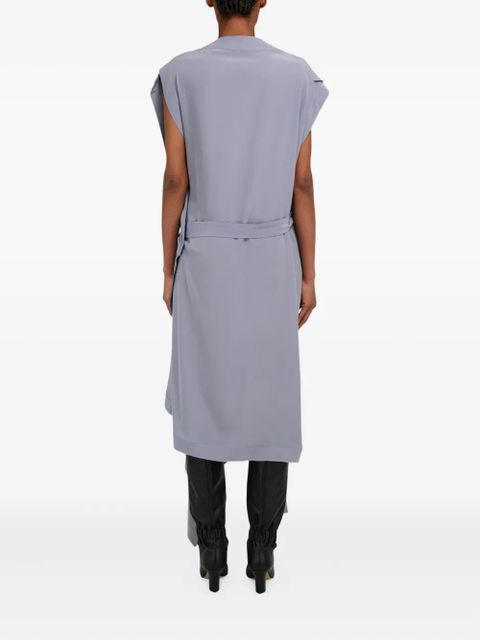 Ferragamo Gancio-detail silk dress - Grey - zdjęcie produktu nr 2