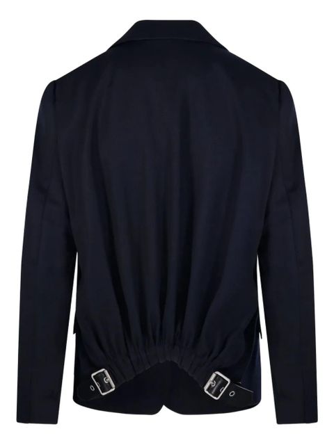 LOEWE buckle-detail tailored jacket - Blue - zdjęcie produktu nr 2