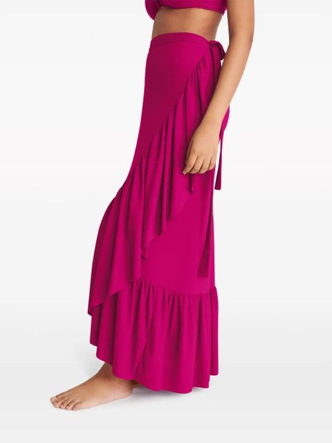 ERES Julia ruffled wrap skirt - Pink