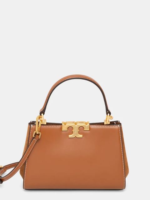Tory Burch torebka skórzana Eleanor kolor brązowy 154816