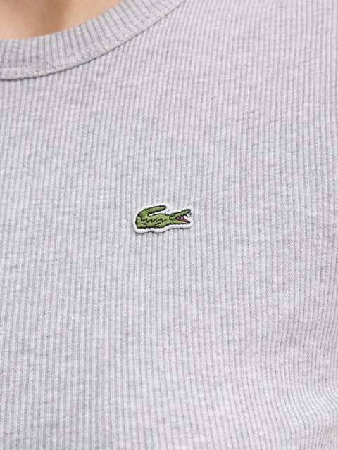 Lacoste t-shirt bawełniany damski kolor szary TF5538