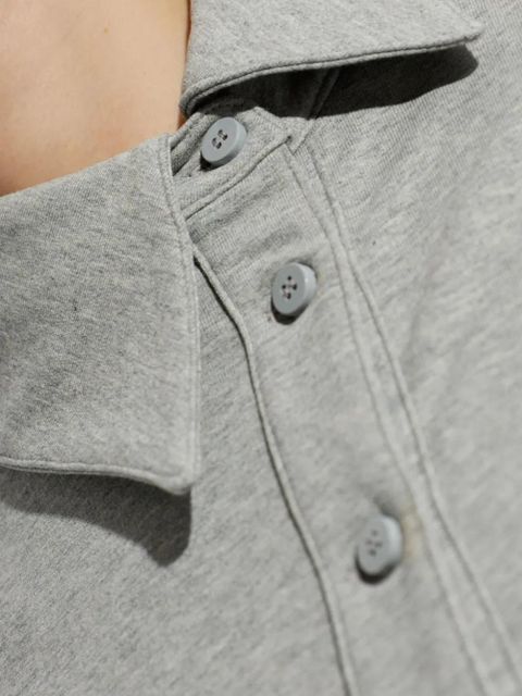 The Attico buttoned collared top - Grey
