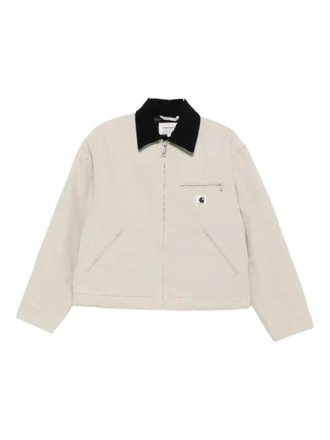Carhartt WIP corduroy-collar zip-front jacket - Neutrals