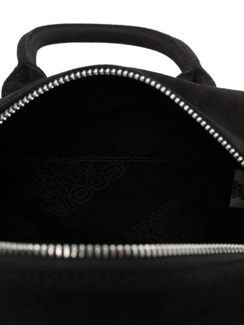 Marge Sherwood calf-suede top-handle tote bag - Black