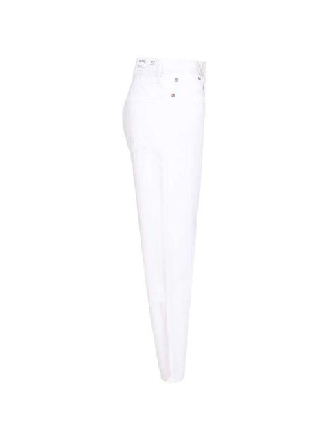 AGOLDE mid-rise straight-leg denim jeans - White