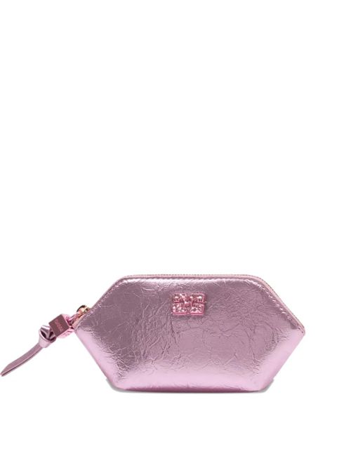 GANNI crushed-effect purse - Pink - zdjęcie produktu nr 1