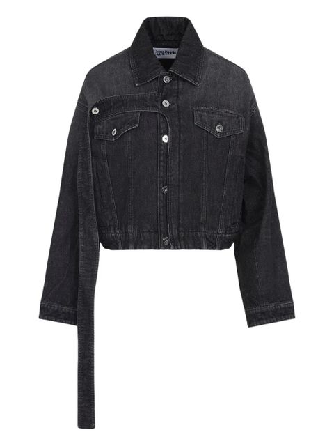 Jean Paul Gaultier belted denim jacket - Black - zdjęcie produktu nr 1
