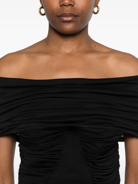 Max Mara off-shoulder mini dress - Black