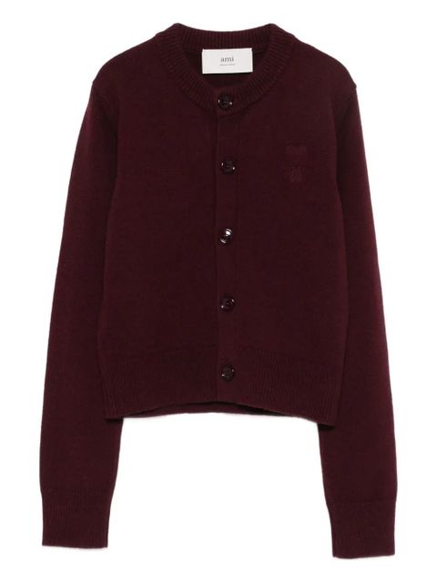 AMI Paris embroidered button cardigan - zdjęcie produktu nr 1