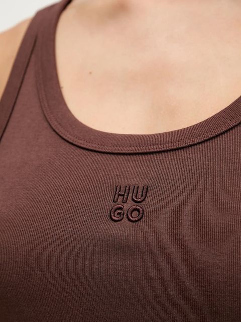 HUGO top damski kolor brązowy 50514489 - zdjęcie produktu nr 2