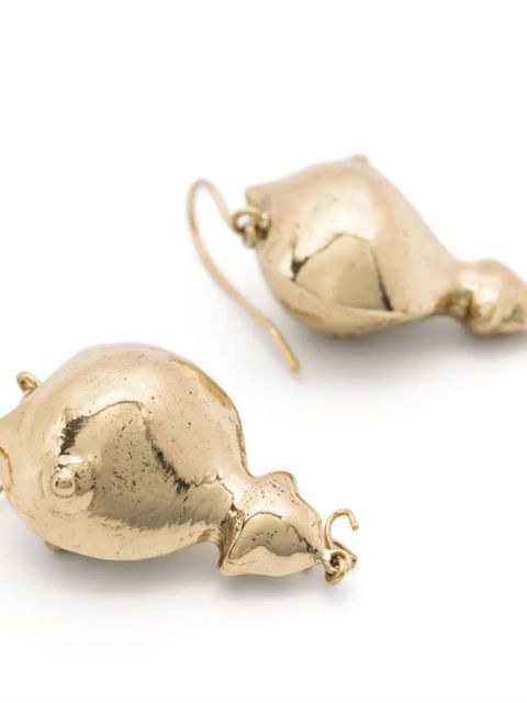ALEMAIS drop-design earrings - Gold