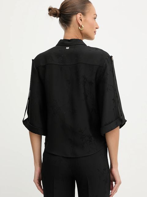 Marciano by Guess koszula WHITNEY damska kolor czarny relaxed z kołnierzykiem klasycznym 5YGH02 7337A - zdjęcie produktu nr 2