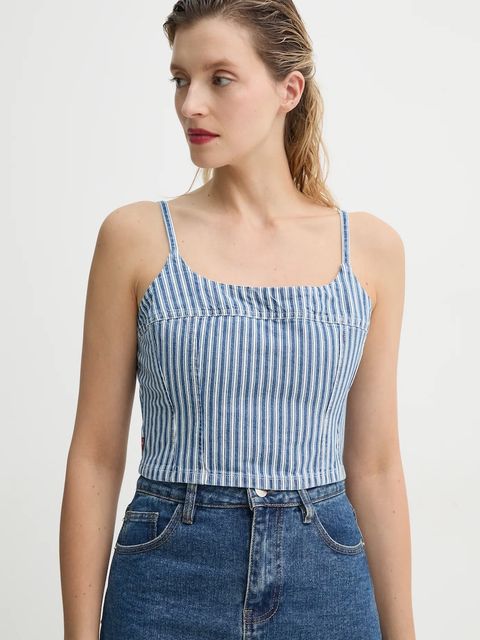 Levi's top jeansowy JADINE DENIM CAMI TANK - zdjęcie produktu nr 1