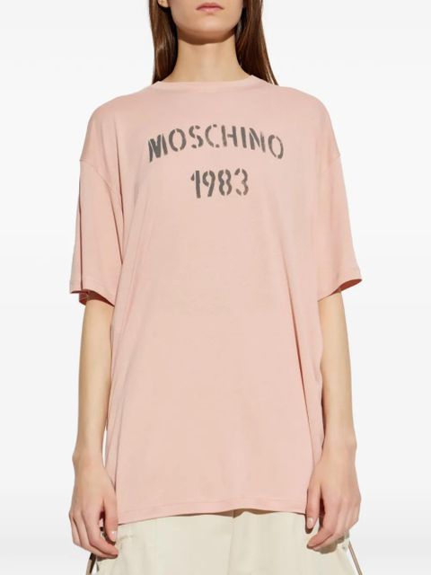 Moschino logo-print T-shirt - Pink