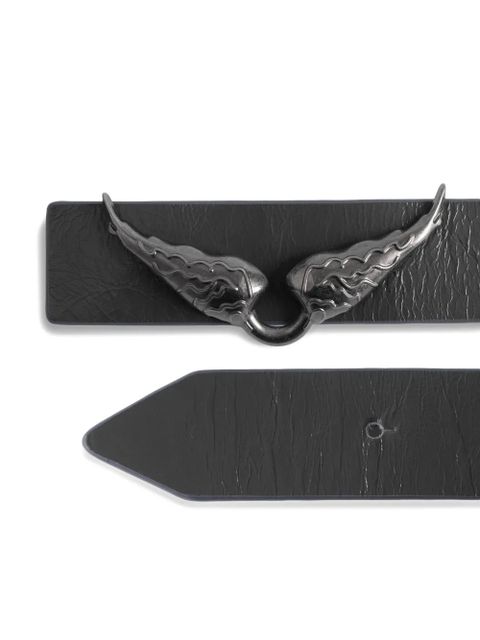 Zadig&Voltaire wings detail reversible belt - Grey