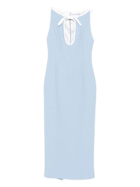Rowen Rose bow-detail keyhole dress - Blue - zdjęcie produktu nr 1