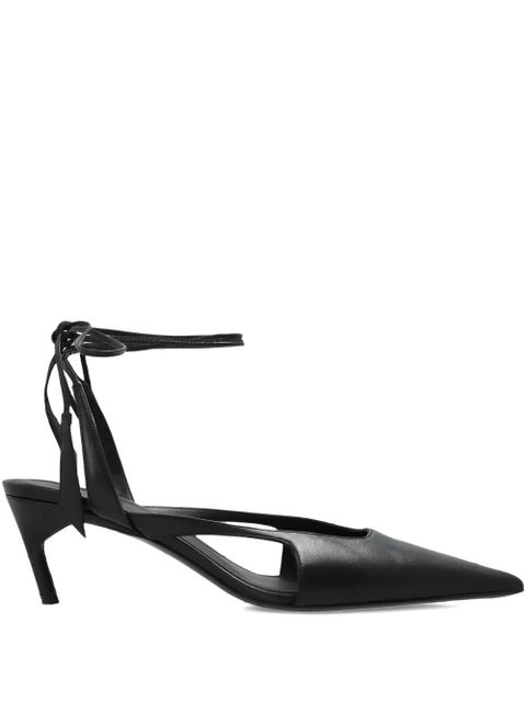 The Attico Diane ankle-tie pumps - Black - zdjęcie produktu nr 1