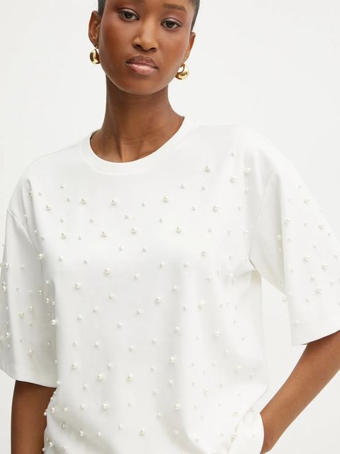 Twinset t-shirt damski kolor beżowy 242LL2MAA