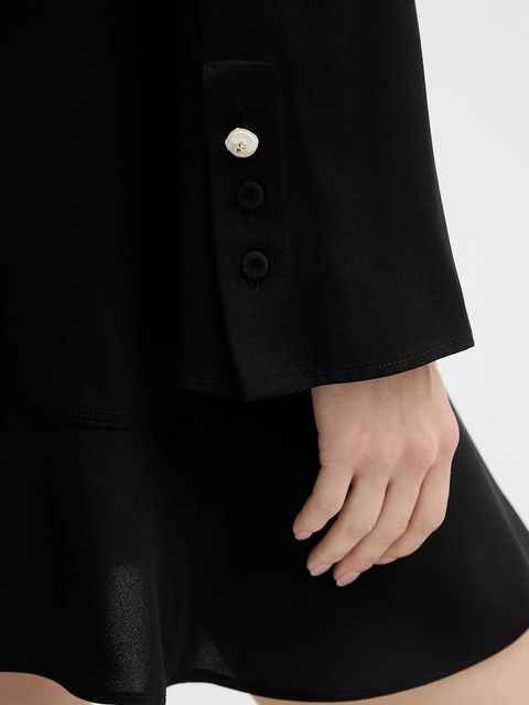 Pinko sukienka kolor czarny mini rozkloszowana 105676 A2QW - zdjęcie produktu nr 2