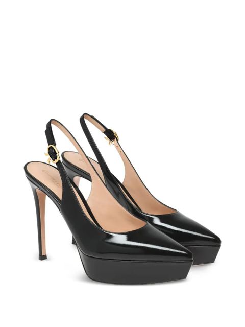 Gianvito Rossi 85mm Dasha platform sling pumps - Black