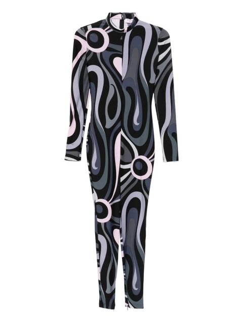 PUCCI high neck abstract-print jumpsuit - Black - zdjęcie produktu nr 1