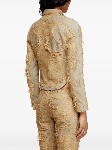 Diesel cropped jacket - Neutrals