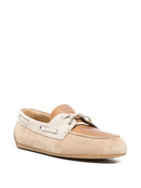 Miu Miu leather logo loafers - Neutrals - zdjęcie produktu nr 2