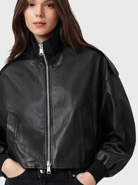 AllSaints kurtka skórzana LOWDEN