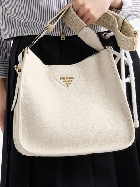 Prada medium leather bag - White