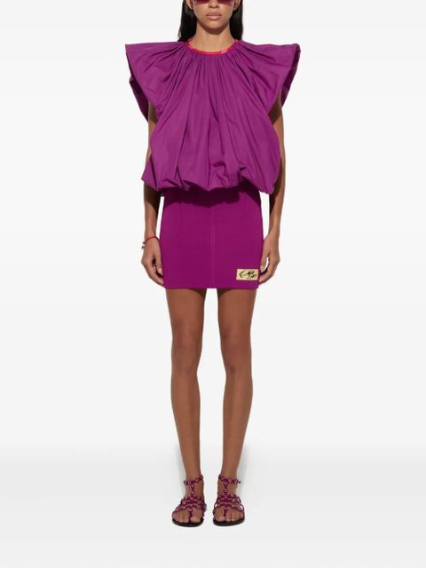 PUCCI puffed-sleeve blouse - Purple