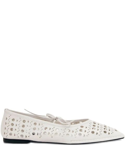 ALOHAS Sway Slit flat pumps - White