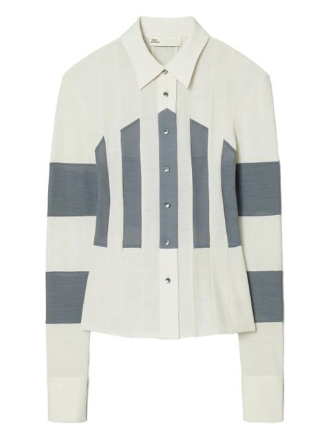 Tory Burch striped button-up shirt - White - zdjęcie produktu nr 1