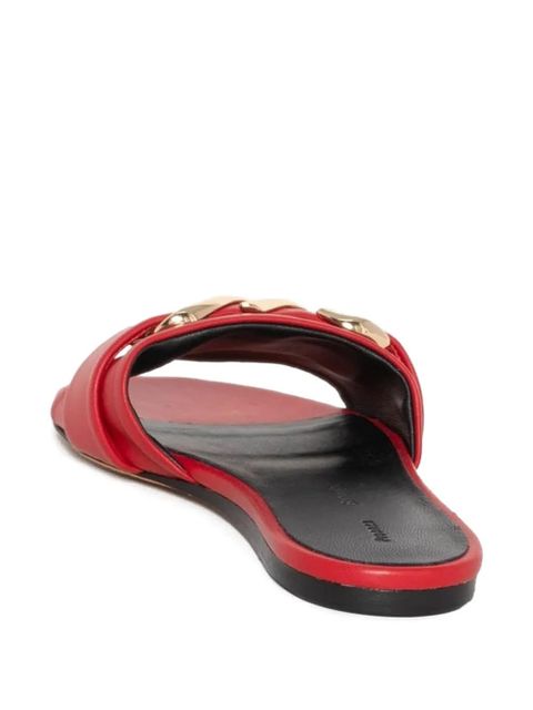 Proenza Schouler monogram flat sandals - Red - zdjęcie produktu nr 2