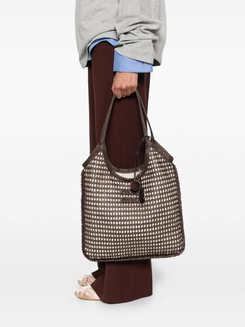 Miu Miu logo-detail tote bag - Brown - zdjęcie produktu nr 2