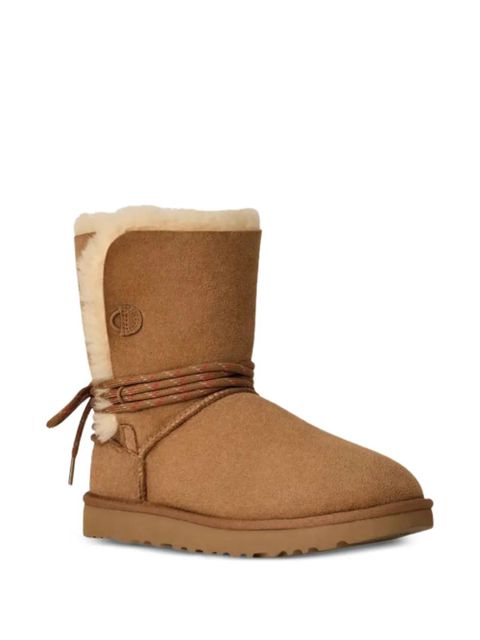UGG logo-detail shearling boots - Brown - zdjęcie produktu nr 2