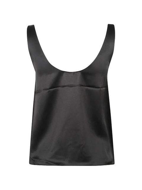 Almada Label scoop-neck top - Black - zdjęcie produktu nr 2